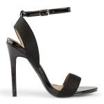 Black Embroidery Sandal