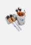 10 Piece Make-up Brush Set And Case - White Marble