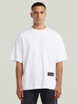 G-star Raw Mens Badge Boxy R T-Shirt White - White 2XL