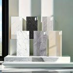16-PACK Contemporary Marble Pattern Vinyl Wall Stickers Glossy Self-adhesive Detachable Tile Decals Waterproof And Oil-proof For