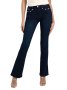 Sissy Boy P31191 Ladies Arlo Mid Waist Bootleg Jean Blue/black - Blue Black / 16