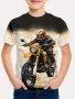 Mountain Bike - Engaging Visuals With 3D Effect T-shirts For Boys - Cool Lightweight And Comfy Summer Clothes