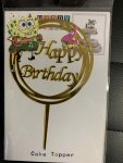 Spongebob Happy Birthday Cake Topper