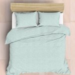 Soft Touch Essentials DUVET COVER SET - Evergreen Duck Egg - King 230 X 220CM