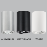 Aluminium Matt Black Or White Down Facing Tilt Downlight – DL050