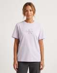 Calvin Klein Classic Monologo Lilac T-Shirt - XL Purple