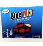 Blue Mix Coconut Shell Charcoal Cubes 24 Pcs