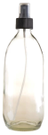 Clear Glass Bottle With Atomiser Spray