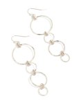 Silver Multiple Circle Drop Earrings