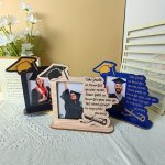 1PC Wood Printed Graduation Season Photo Frame Desktop Ornament Gift Graduation Party Gift School Party Decor Home Room Decor