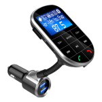 Gizzu Bluetooth Handsfree Kit With Fm Transmitter Blue white LED Interface 1 X Micro Sd Slot Supports 512GB Max