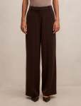 Oaklyn Wide Leg Pants - 16 Chocolate Suit