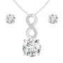 Kaia Infinity Set- Clear Crystal Rose