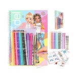 Top Model Colouring Book With Stickers Pen & Pencil Set