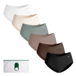 Women Midi Panties Classic Microfiber Silky Underwear 3/6 Pack Brief