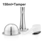 Coffee Accessories Steel Reusable Capsule Compatible For 1PCS 150ML 1TAMPER
