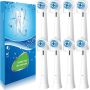 8 Pack Replacement Toothbrush Heads Compatible With Oral B Io Brush Heads For Oral-b Io 2/3/4/5/6/7/8/9/10/7G Series With Covers White