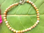 Picture Jasper Round Bead Bracelet