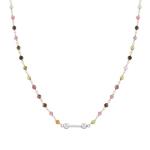 Seimia Necklace Rose Gold And Coloured Stones