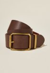 Chunky Dad Belt - Tan & Gold