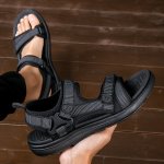 Men's Trendy Open Toe Breathable Sandals Comfy Non Slip Casual Shoes For Men's Outdoor Hiking Trekking Activities
