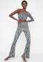 Assym Cutout Fitted Jumpsuit - Multi