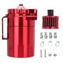 Universal Aluminum Engine Oil Catch Can Reservoir Tank Red