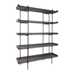 Hudson Shelving In Coal 5 Shelf