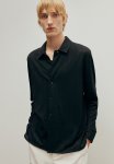 Regular Fit Lace Jersey Shirt - Black