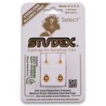 Stainless Steel 24K Gold Plated Earrings - Regular Heartlite Crystal