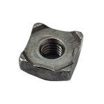 Weld Nut Black M6 Square