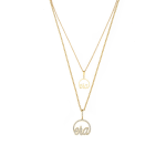 Goldair Gold Precious Logo Necklace