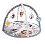 Baby Play Gym Mat Activity Padded Playmat With 5 Detachable Toys And Music