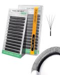 Nagaraku Narrow 4D W Eyelash Extension Small Spacing 4D Clover Lash Supplies Natural Soft Premade Fans Pbt Cluster W Shape Lash