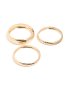 Goldair Gold Textured & Smooth Bangles 3-PACK