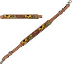 Horse Western Leather Tack Hand-painted Sunflower Cactus Wither Strap 105FK22