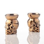 Backbone Human Skull Small Bowl - Bronze