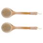 Dry Skin Body Brush Bath Exfoliating Brush With Long Wooden Handle