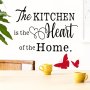 Chic Kitchen & Dining Room Quote Wall Decal - Removable Pvc Art Sticker For Home Decor 19.81CM X 29.97CM Perfect For Living Room & Restaurant Walls