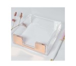 Fl Acrylic Post It Holder - R. Gold