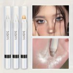 3 Colors Pearly Glitter Matte White Sparkle Eyeshadow Stick Eye Makeup Pen For Highlighting And Brightening Eyes Easy To Apply A