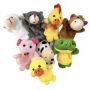 8 Piece - Plush Animal Finger Puppets