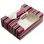 Black & Pink Box W handle 33CM X 24.5CM X 10CM
