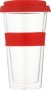 Thermal Glass Tumbler 400ML Red