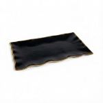 40.5 X 23CM Rectangular Platter Black
