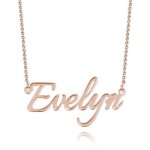 CNE103473RG - Rose Gold Plated Sterling Silver Personalized Name Necklace