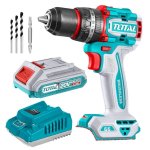 Total Tools - Compact Brushless Cordless Drill With 2AH Battery & Charger