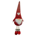 Plush Standing Gnome With Pointy Hat Red 51CM