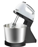 7 Speed Stand Hand Mixer With Stainless Steel Bowl