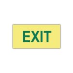 Sabs Exit Green Photoluminescent Safety Sign E6A